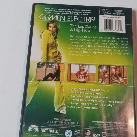 CARMEN ELECTRA WORKOUT‎ LAP DANCE DVD dish 4 and 5 - Picture 5 of 5